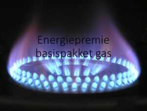 Energiepremie – basispakket voor gas